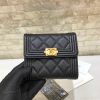 Chanel香奈儿 原单进口球纹短三折钱夹 A80734