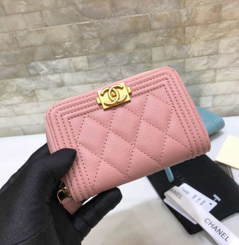 Chanel香奈儿 新款球纹限量boy款拉链卡包零钱包 A80602 - Image 2