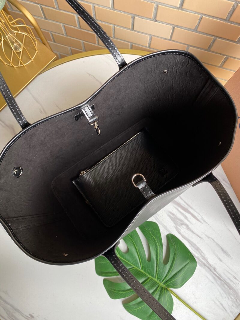 M40932 Louis Vuitton 路易威登 黑色NEVERFULL 中号水波纹Epi子母包 - Image 9