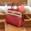 爱马仕 新增现货 birkin 铂金包 法拉利红 一级鳄鱼皮 30cm