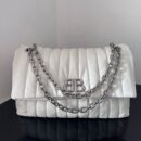 Balenciaga*Monaco系列衍缝线牛皮单肩包m