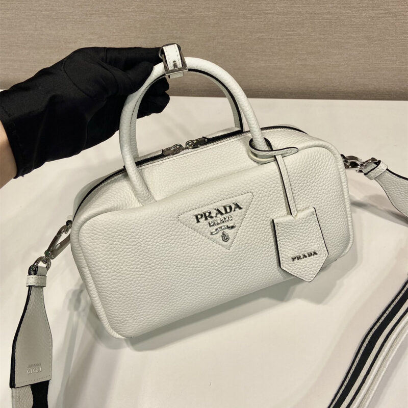 Prada手提包1BB102白色免检版 - Image 4