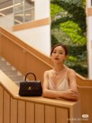 CHANEL 经典款之Coco handle 23CM A92990黑色/金扣