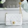 CHANEL 23C 金属球方胖子 AS1786白色
