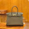 爱马仕 Birkin 30cm 大象灰 Togo小牛皮 金扣 原版蜜蜡线 顶级手工缝制