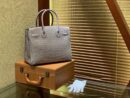 爱马仕 Birkin 30cm 巴黎灰 组合 一级湾鳄 鳄鱼皮 臻品级别