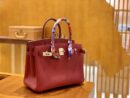 爱马仕 Birkin 30cm 石榴红 银扣 德国进口togo 牛皮 全手工缝制