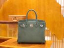 爱马仕 Birkin 30cm togo牛皮 杏仁绿 银扣 全手工缝制