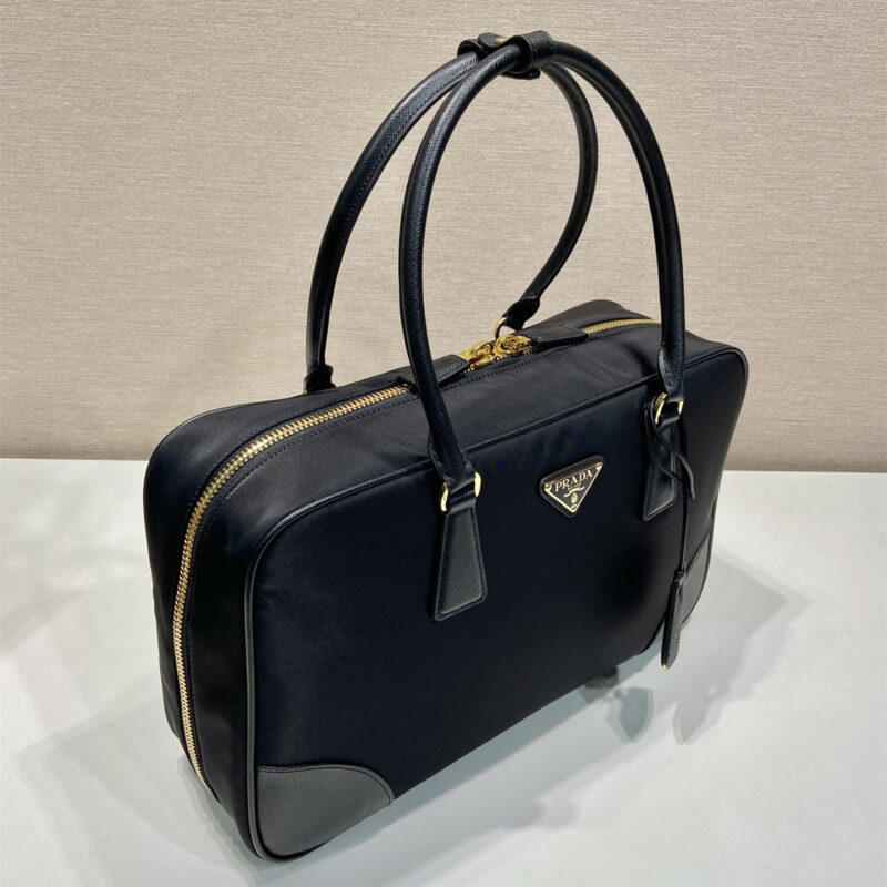 Prada*ReEdition系列手提袋1BB114大号黑色免检版 - Image 5