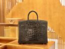 爱马仕 Birkin 35cm 美洲鳄鱼 石墨灰 银扣