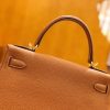 爱马仕 Kelly 28cm togo 牛皮 金棕色 金扣 全手工缝制 现货
