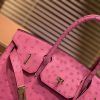 a68558ceba53e32.jpg 爱马仕 Birkin 30cm 新唇膏粉 南非进口鸵鸟皮 顶级手缝工艺 金扣