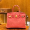 爱马仕 Birkin 铂金包 尼罗鳄鱼皮 唇膏粉 30cm