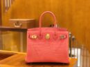 爱马仕 Birkin 铂金包 尼罗鳄鱼皮 唇膏粉 30cm