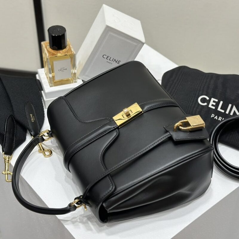 Celine*Cles16系列手袋188003黑色免检版 - Image 7