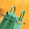 a9492a1c9a7cf36.jpg 爱马仕 Birkin 25cm 丝绒绿 金扣 全手工缝制