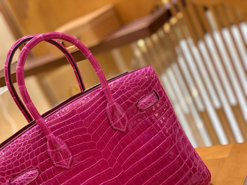 爱马仕 Birkin 30cm 天方夜谭紫 金扣 一级皮 尼罗鳄鱼皮 臻品级别 - Image 4