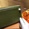 Hermes Kelly 28CM 橄榄绿 仿蜥蜴皮 全手工缝制 手提包