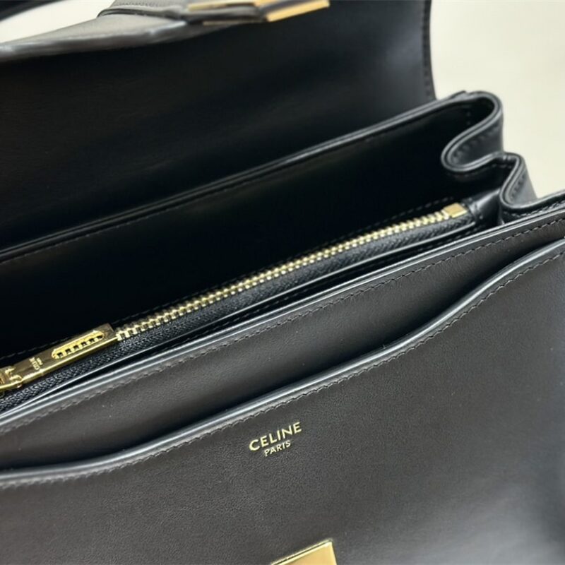 Celine*Cles16系列手袋188003黑色免检版 - Image 8