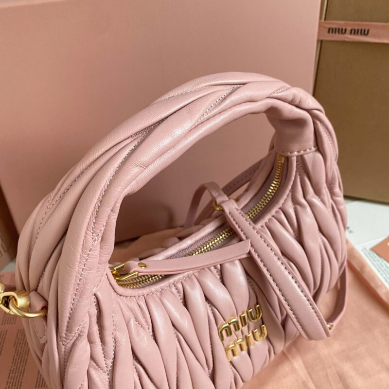 miumiu缪缪*Matelasse系列5BC125手袋浅粉色免检版 - Image 7