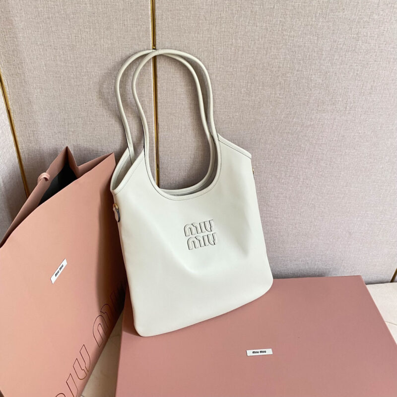 miumiu缪缪*IVY系列5BG231限定款Tote包白色免检版 - Image 5