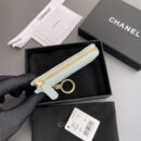 Chanel AP0223零钱包蓝色鱼子酱金扣免检版