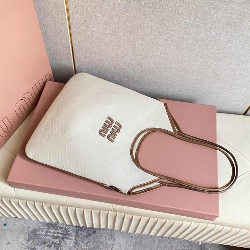 miumiu缪缪*IVY系列5BG231限定款Tote包帆布免检版 - Image 5