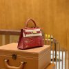 ae8d8ed8290a3a6.jpg 爱马仕 Mini Kelly 19cm 极致粉 金扣 亮光 美洲鳄鱼皮 全手工缝制