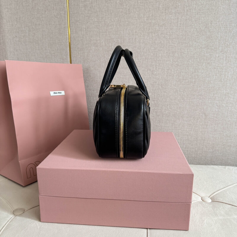 miumiu缪缪*5BB148保龄球包袋黑色免检版 - Image 6