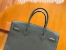 爱马仕 Birkin 30cm togo牛皮 杏仁绿 银扣 全手工缝制