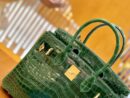 爱马仕 Birkin 铂金包 孔雀绿 一级皮 尼罗鳄鱼皮 臻品级别 金扣 30cm