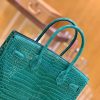 b032b683b259061.jpg 爱马仕 Birkin 30 翡翠绿 金扣 湾鳄 一级皮