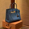 b05a7ccdc85e90a.jpg 爱马仕 Birkin铂金包 靛蓝色 德国进口小牛皮 顶级品质全手工缝制 金扣 30cm