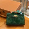 b08bcc2a2b025fc.jpg 爱马仕 mini kelly 祖母绿 进口一级美洲鳄鱼皮 蜡线 全手工缝制 22cm