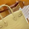 爱马仕 Birkin 30cm 奶黄色 金扣 一级皮 尼罗鳄鱼皮 臻品级别