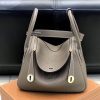 爱马仕 Lindy琳迪包 大象灰 德国进口togo牛皮 蜡线全手工缝制 26cm