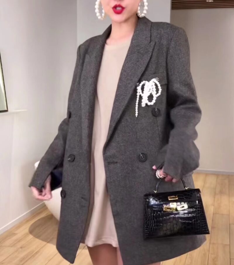爱马仕 MiniKelly 迷你凯莉 石墨黑 一级美洲鳄鱼皮 顶级手缝蜡线 银扣 19cm 2代 - Image 4