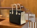 爱马仕 Birkin 30cm 黑色拼奶昔白 金扣 Epsom掌纹牛皮 全手工缝制