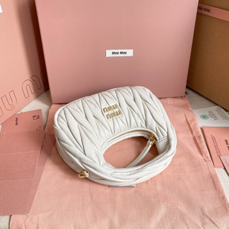 miumiu缪缪*5BP078Mini单肩包白色免检版 - Image 4