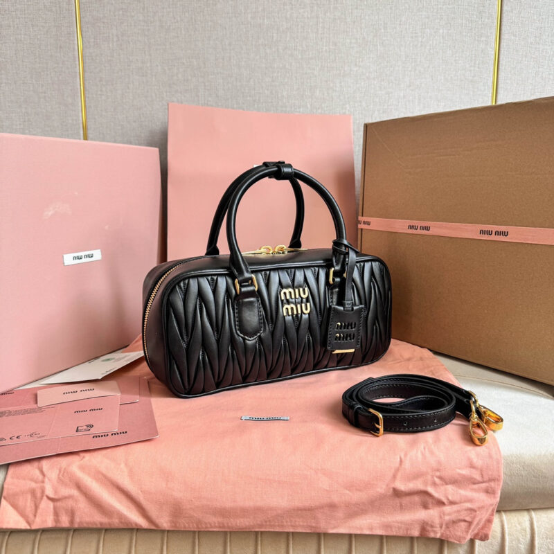 miumiu缪缪*5BB148保龄球包袋黑色免检版 - Image 3