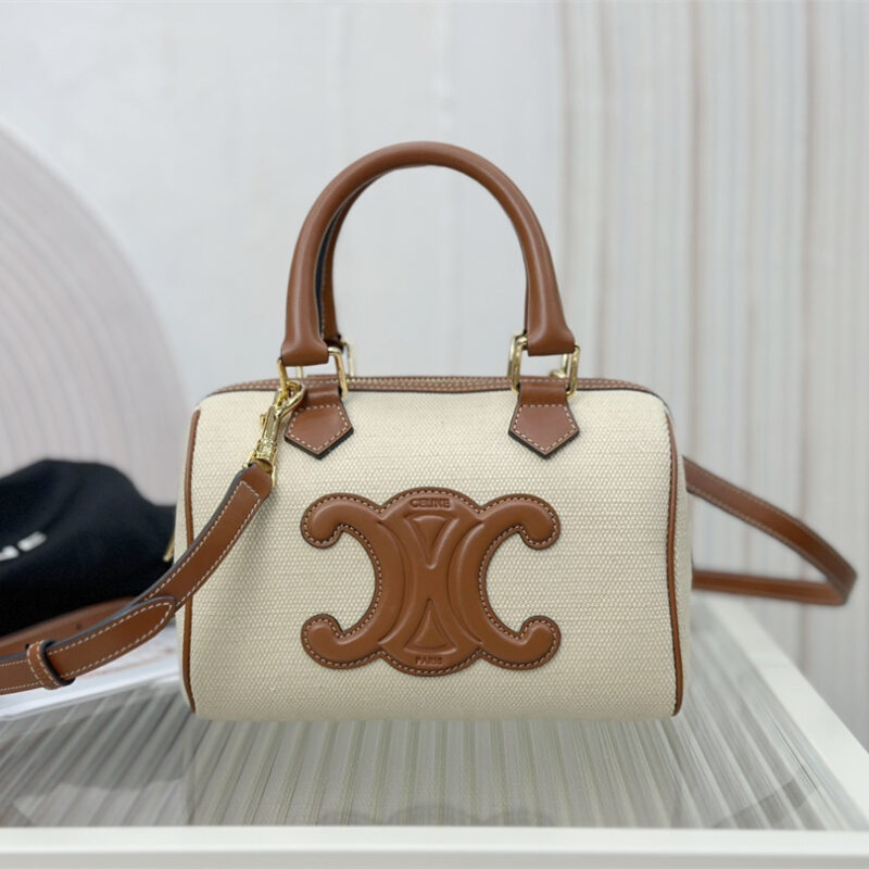 Celine*Celin系列波士顿手袋113773米色免检版 - Image 6