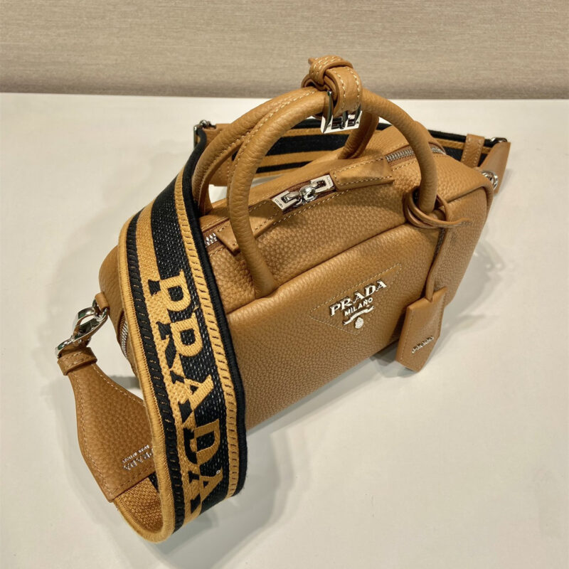 Prada手提包1BB102棕色免检版 - Image 3
