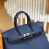 b35206b77337d1d.jpg 爱马仕 Birkin 25cm 玛瑙蓝 明蓝色 Togo小牛皮 银扣 原版蜜蜡线 顶级手工缝制