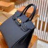 b3733cd5536c592.jpg 爱马仕 Birkin 30cm 掌纹牛皮 内缝 午夜蓝 金扣 全手工缝制