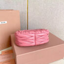 miumiu缪缪*5BP078Mini单肩包海棠粉免检版
