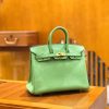 爱马仕 Birkin 25cm 牛油果绿 Togo小牛皮 金扣 原版蜜蜡线 顶级手工缝制