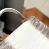 爱马仕 Kelly 凯莉包 喜马拉雅 特级鳄鱼皮 全手工缝制 银扣 25cm