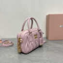 miumiu缪缪TooPretty系列5BB123保龄球手袋粉色