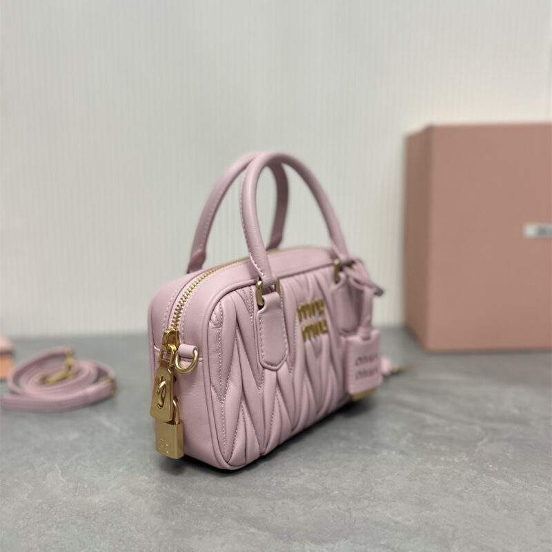 miumiu缪缪TooPretty系列5BB123保龄球手袋粉色 - Image 3
