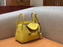 爱马仕 Lindy 26cm 那不勒斯黄 Togo小牛皮 银扣 原版蜜蜡线 顶级手工缝制